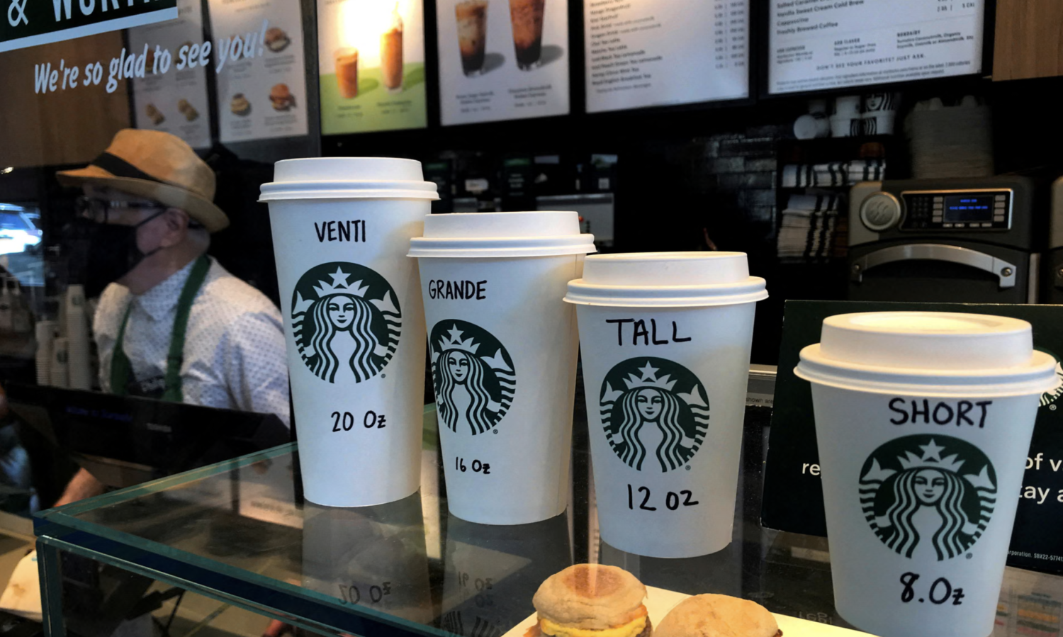 Starbucks is planning to extend free refills of hot or iced coffee to all paying customers who buy a drink. Photograph: Carlo Allegri/Reuters