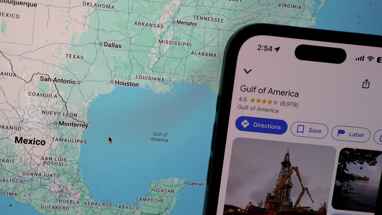 Google maps show Gulf of America for US users. © Getty Images / Justin Sullivan