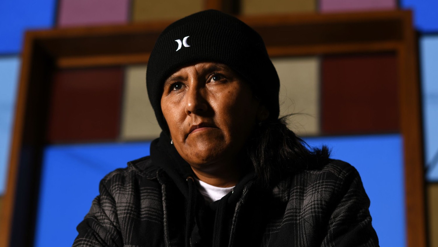 Immigration rights activist Jeanette Vizguerra poses for a portrait at the First Unitarian Society of Denver in 2021.  Hyoung Chang/MediaNews Group/The Denver Post/Getty Images