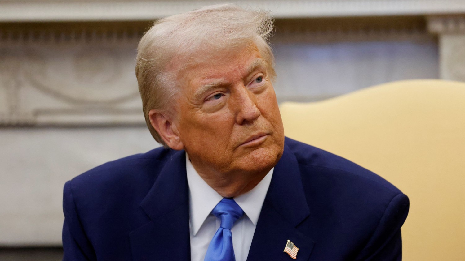 President Donald Trump is pictured at the White House in Washington, DC, on February 24. Ludovic Marin/AFP/Getty Images