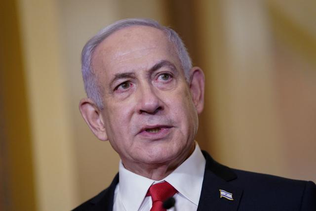 Le Premier ministre israélien, Benyamin Nétanyahou, s’adresse aux journalistes à Washington, aux États-Unis, le 7 février 2025. PHOTO Nathan Howard/REUTERS