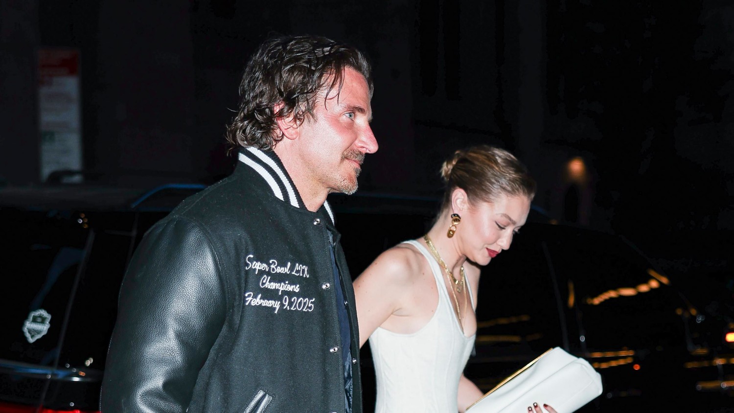 (From left) Bradley Cooper and Gigi Hadid in New York City last month. Aeon/GC Images/Getty Images