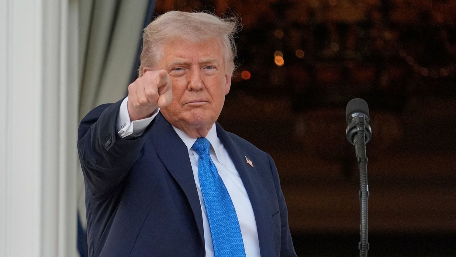 President Donald Trump gestures after speaking during a summer soiree on the South Lawn of the White House, Wednesday, June 4, 2025, in Washington. Alex Brandon/AP