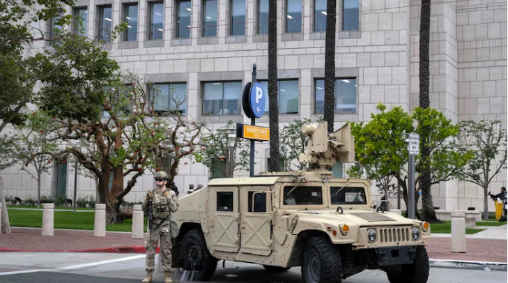 California governor files emergency request to stop military from helping immigration raids