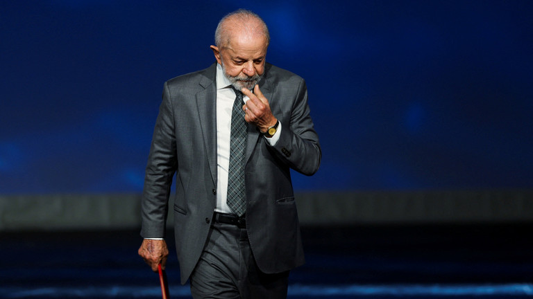 Brazilian President Luiz Inacio Lula da Silva at a forum in Monaco on June 8, 2025. ©  Manon Cruz / WPA / Getty Images