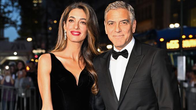 Amal et George Clooney au Albie Awards. (New York, le 26 septembre à New York). James Devaney / GC Images