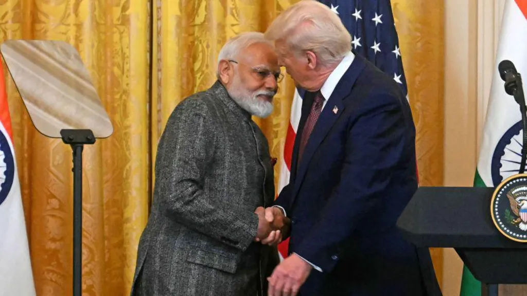 Getty Images / Prime Minister Narendra Modi (left) had a warm meeting with President Donald Trump in Washington in February