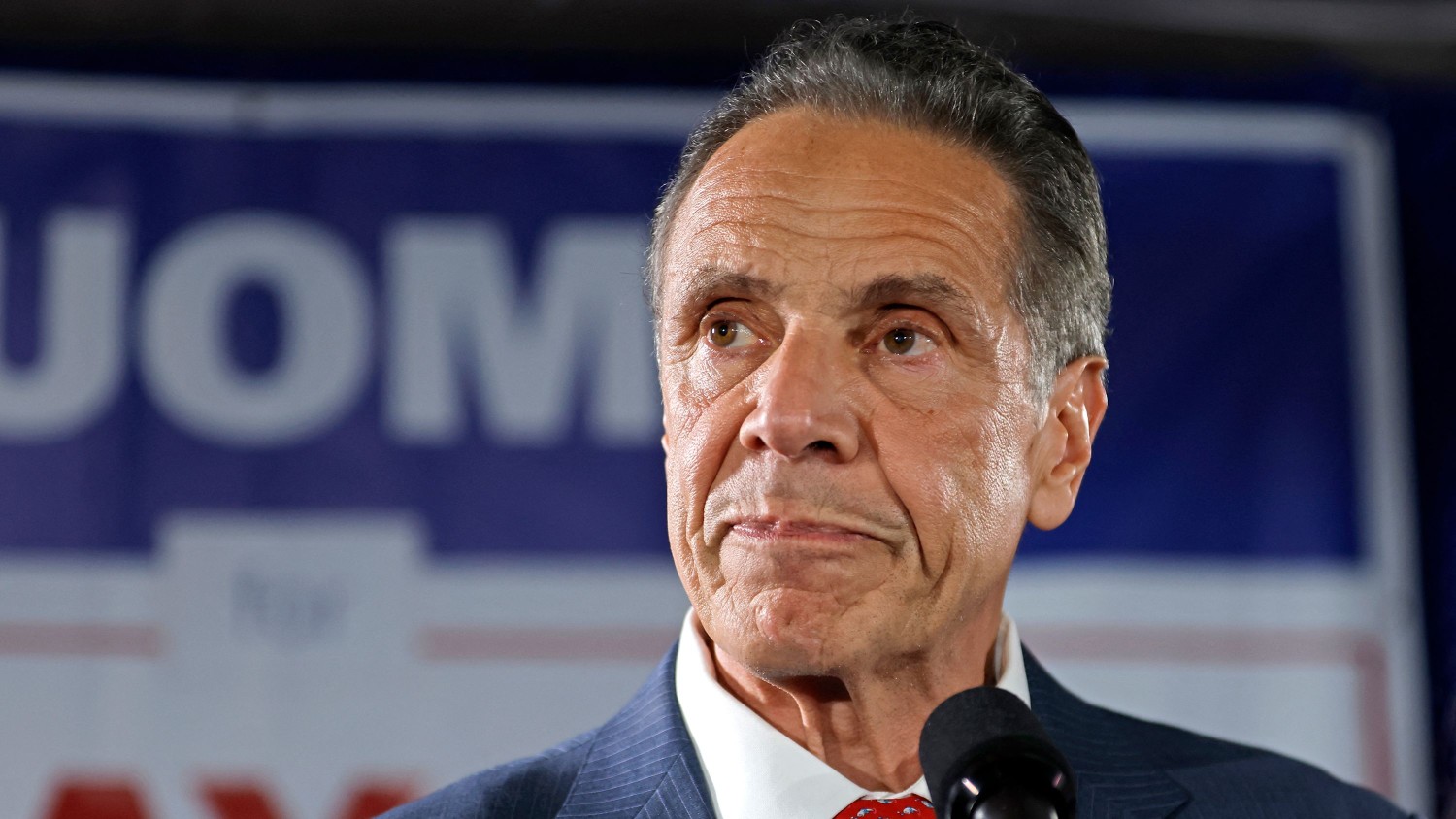 Former New York Gov. Andrew Cuomo speaks during an election night party in New York City on June 24, 2025.  John Lamparski/AFP/Getty Images