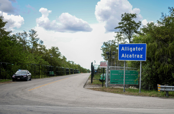Judge rules 'Alligator Alcatraz' can stay open for now, but no further detainees or construction are allowed