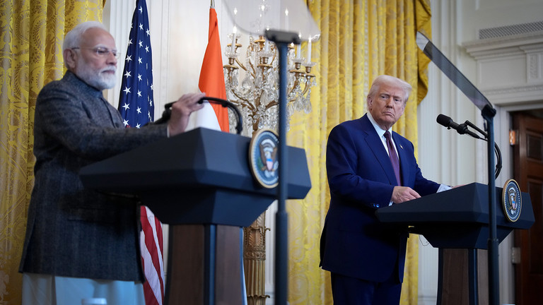 FILE PHOTO: Indian Prime Minister Narendra Modi and US President Donald Trump. ©  Andrew Harnik / Getty Images