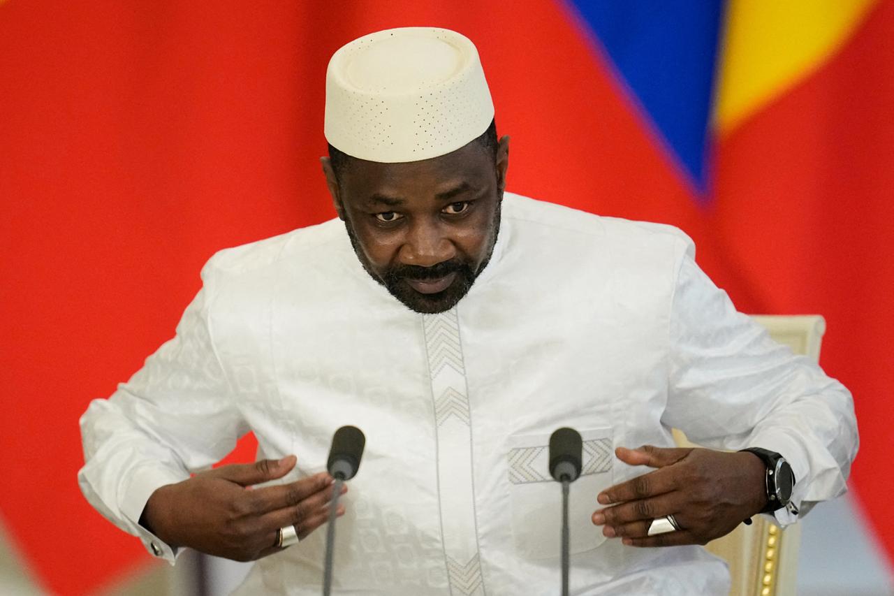 Le président malien Assimi Goïta en visite au Kremlin, à Moscou, le 23 juin 2025. PHOTO Pavel Bednyakov/REUTERS