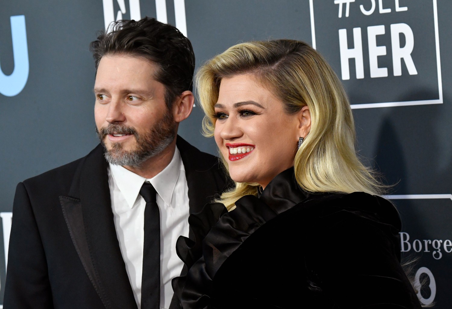 Brandon Blackstock and Kelly Clarkson attend the 25th Annual Critics' Choice Awards at Barker Hangar on January 12, 2020 in Santa Monica, California. Frazer Harrison/Getty Images