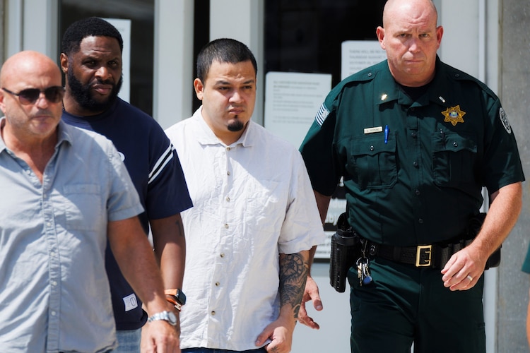 Kilmar Abrego Garcia, leaves the Putnam County Jail, Aug. 22, 2025, in Cookeville, Tenn. Brett Carlsen/AP