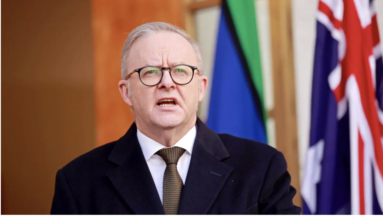 Australian Prime Minister Anthony Albanese, on August 11 2025. © Hilary Wardhaugh, AFP