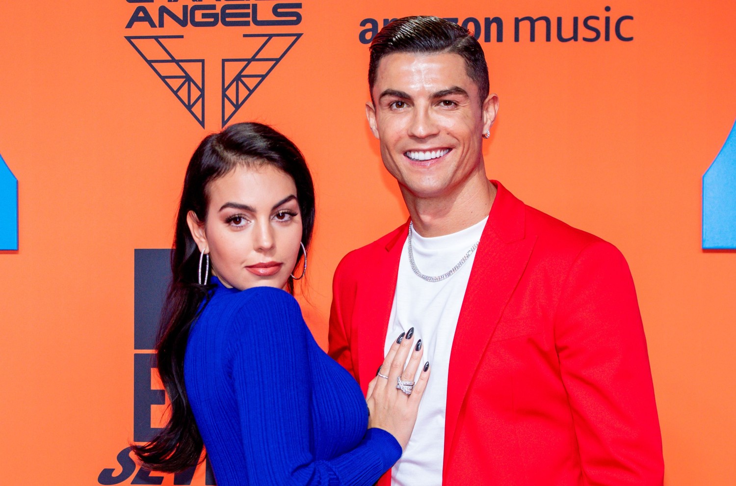 Cristiano Ronaldo and Georgina Rodriguez, pictured here in 2019, announced their engagement on Monday.  DPPA/Sipa