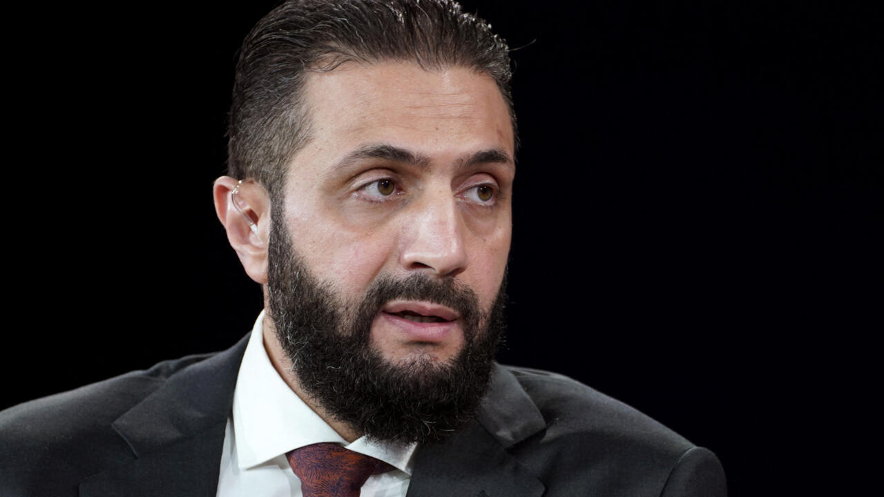Le président syrien Ahmed al-Charaa s'exprime à New York, le 22 septembre 2025. © Riccardo Savi, AFP