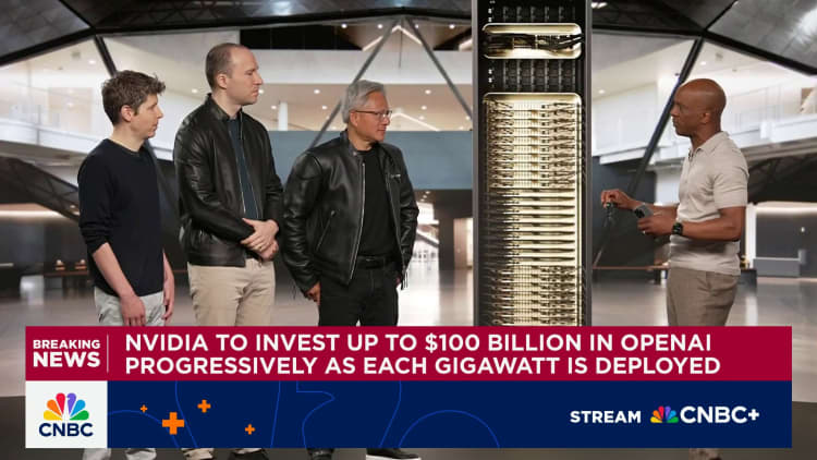 Tech Nvidia plans to invest up to $100 billion in OpenAI as part of data center buildout