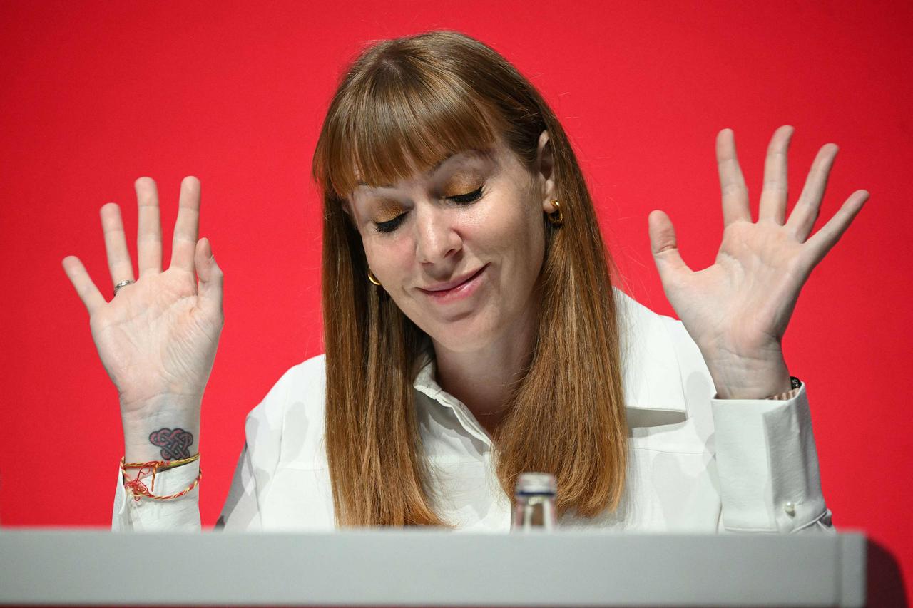 Angela Rayner, lors du congrès annuel du Labour, le 25 septembre 2024, à Liverpool. PHOTO OLI SCARFF/AFP