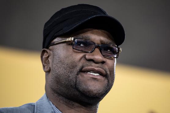 Emmanuel Nkosinathi Mthethwa, dit Nathi Mthethwa, alors ministre des arts et de la culture d’Afrique du Sud, à Johannesburg, le 20 décembre 2017. GULSHAN KHAN/AFP