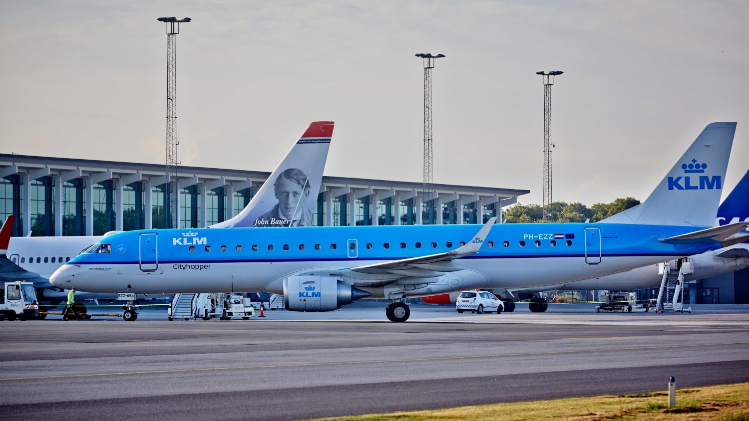L'aéroport d'Aalborg est à la fois civil et militaire. Il est situé près de la ville de Nørresundby, au Danemark.  Photo : Aéroport d'Aalborg