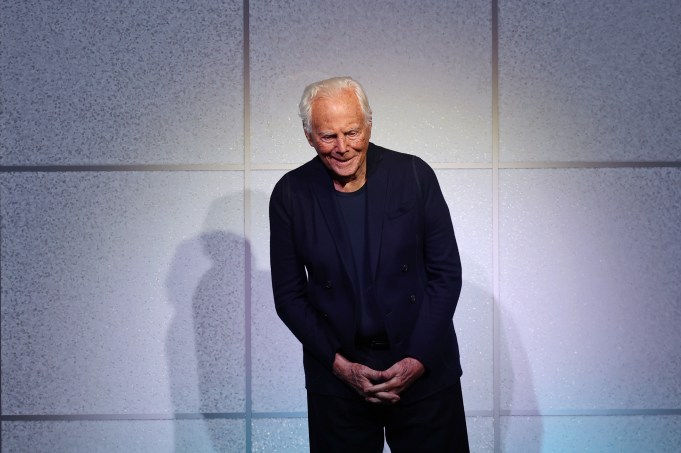 Giorgio Armani at Milan Fashion Week in 2024 Vittorio Zunino Celotto/Getty Images