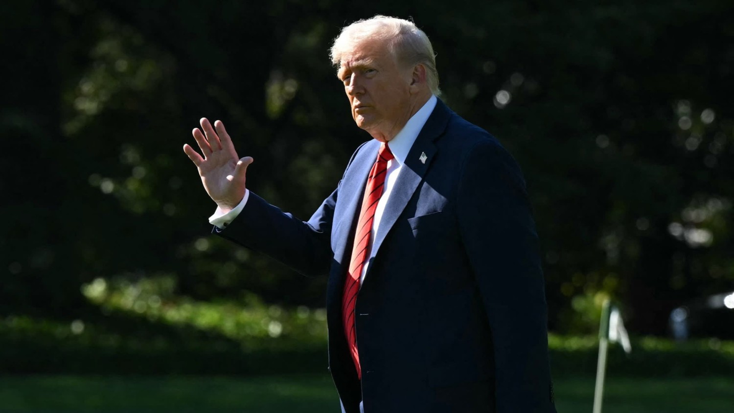 The US president accused Beijing of becoming ‘very hostile’ in a post on his Truth Social network on Friday © AFP via Getty Images