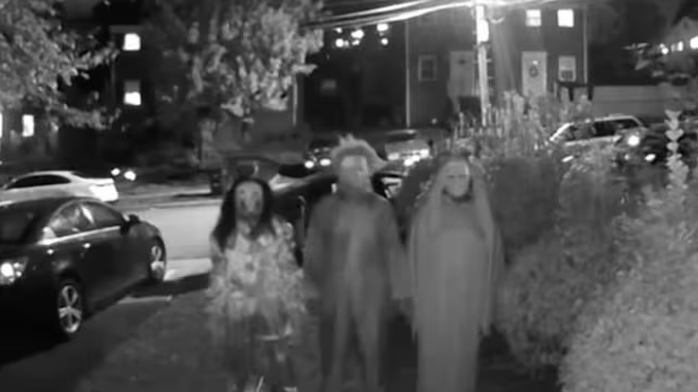 Doorbell Camera Video Shows Trio in Halloween Masks Threatening to Break In, Police Investigating
