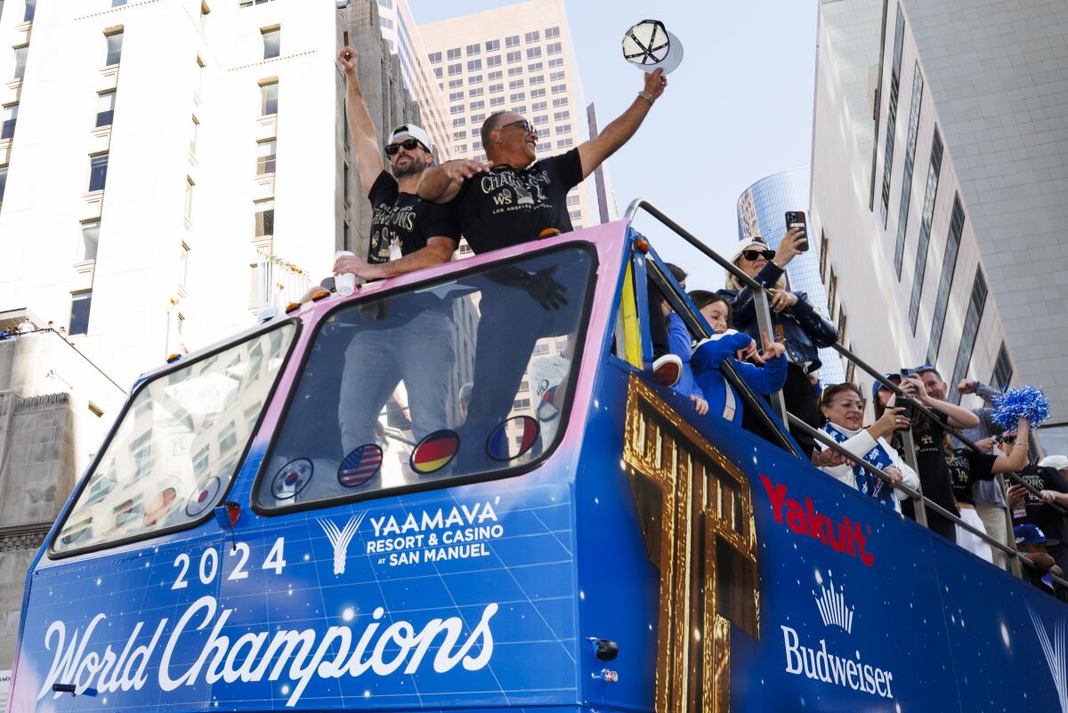 Party time: Dodgers’ championship parade and rally on Monday