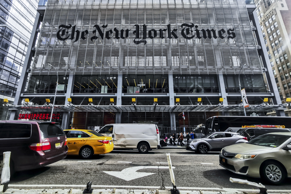 New York Times sues Pentagon over reporting rules, citing First Amendment rights