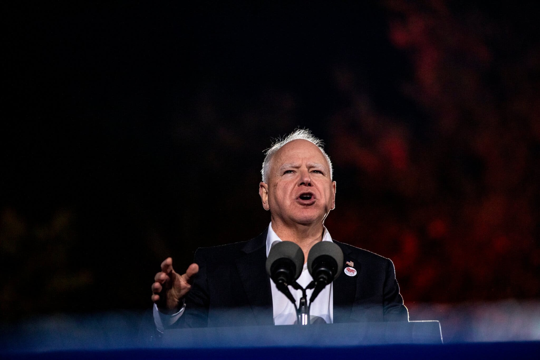 Tim Walz’s 17-Month Roller Coaster: A Sudden Rise, Then a ‘Tough Fight’