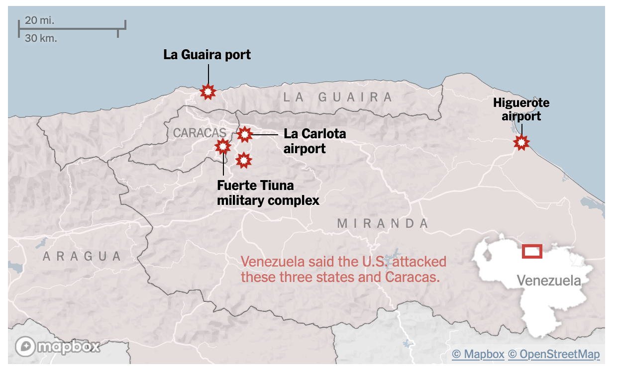 Maps, Video and Photos: How Maduro’s Capture Unfolded