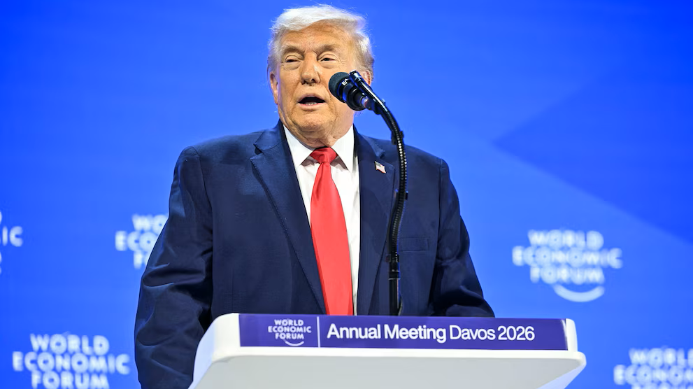Trump says no nation can secure Greenland but the US in Davos speech