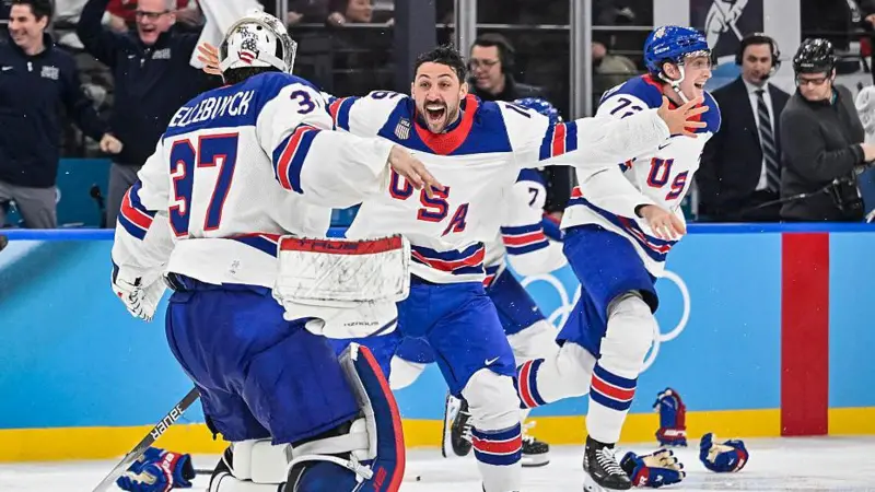 USA win men's Olympic ice hockey gold for first time in 46 years
