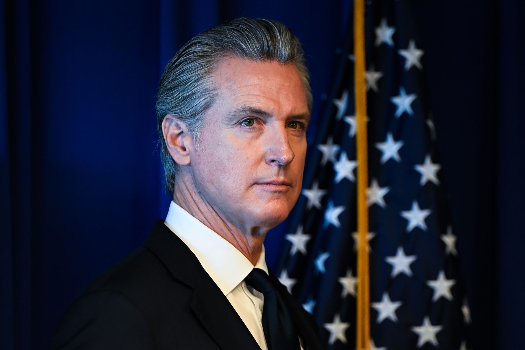 Gavin Newsom discusses a potential 2028 matchup with Kamala Harris