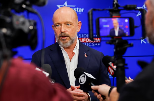 Former Fox News host and political strategist Steve Hilton has received Donald Trump’s endorsement. Photograph: Fred Greaves/Reuters