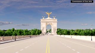 Trump’s arch gets overwhelmingly negative public feedback but appears poised to move forward