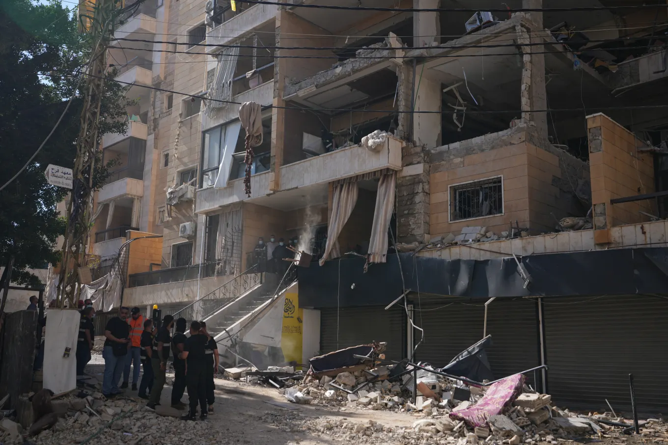 Israel and Iran exchange strikes after Beirut attack, in photos