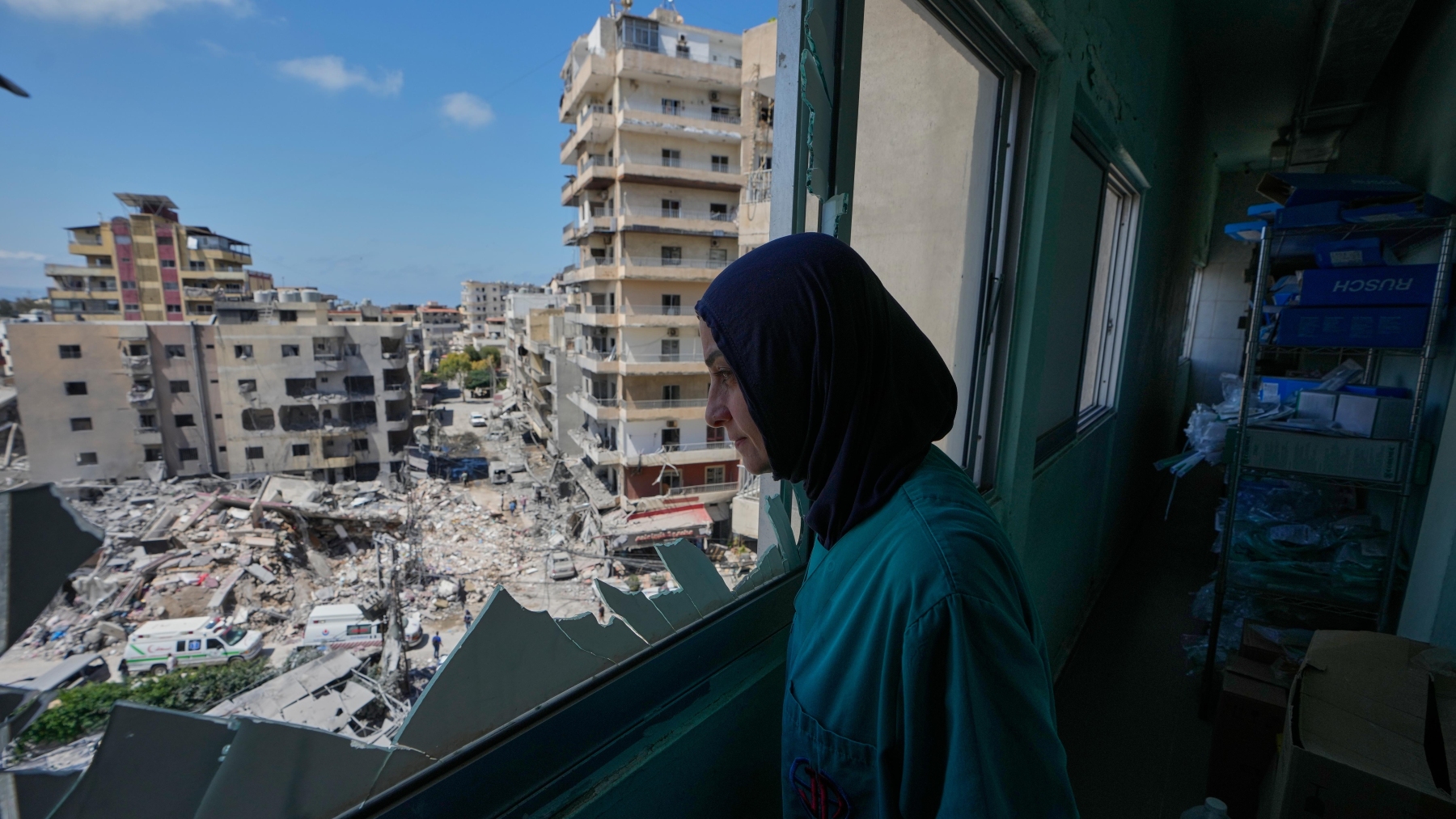 Ce chapitre du conflit opposant Israël et le Hezbollah s'éternise depuis le 2 mars dernier.  Photo : Associated Press / Mohammed Zaatari