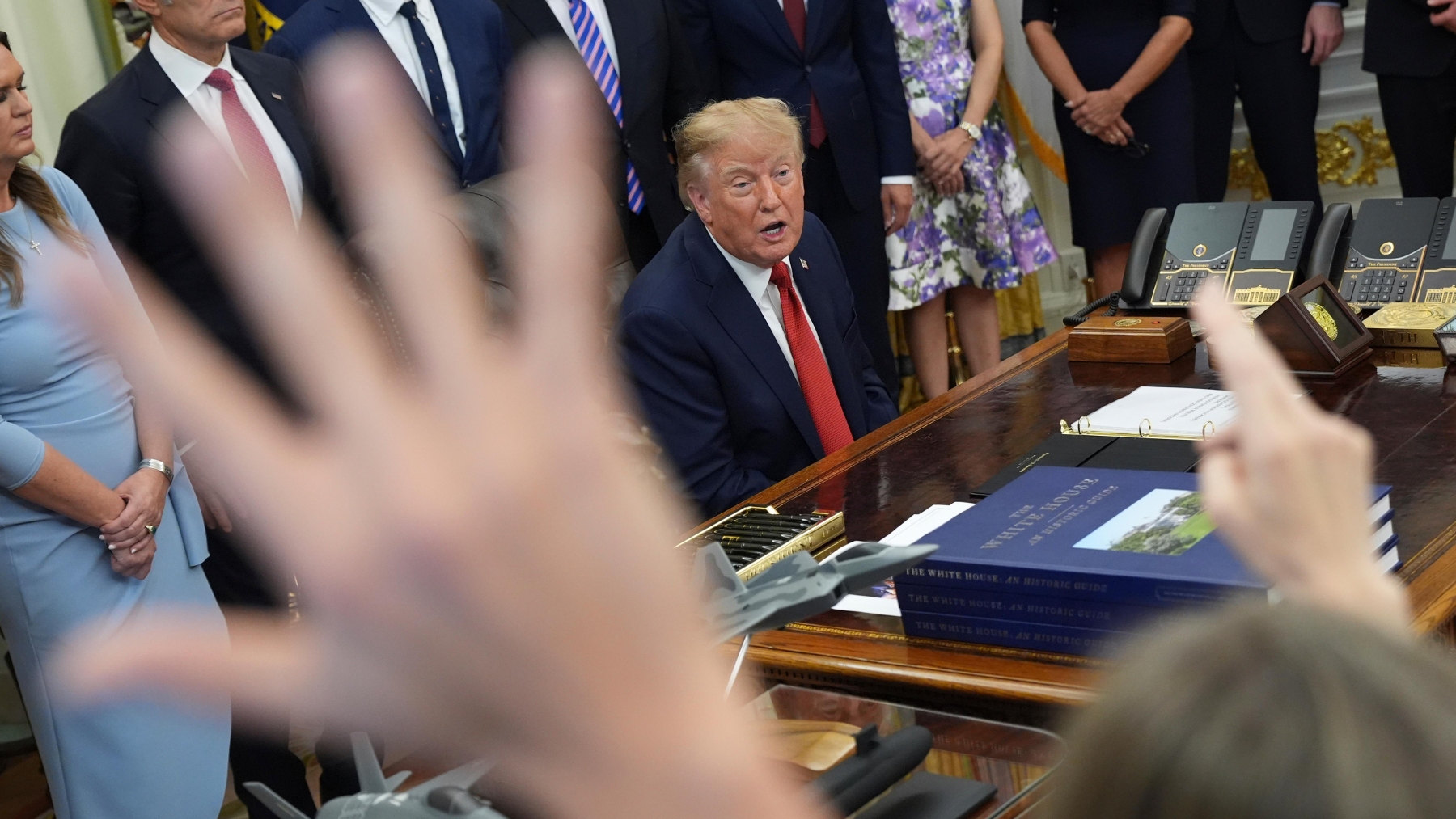 Donald Trump a annoncé qu'il interdit l'accès de certains médias à la Maison-Blanche.  Photo : Associated Press / Jacquelyn Martin