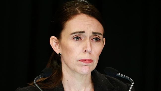 Prime Minister Jacinda Ardern announces today that New Zealand will ban all military style semiautomatics and assault rifles. Picture: Hagen Hopkins/Getty ImagesSource:Getty Images