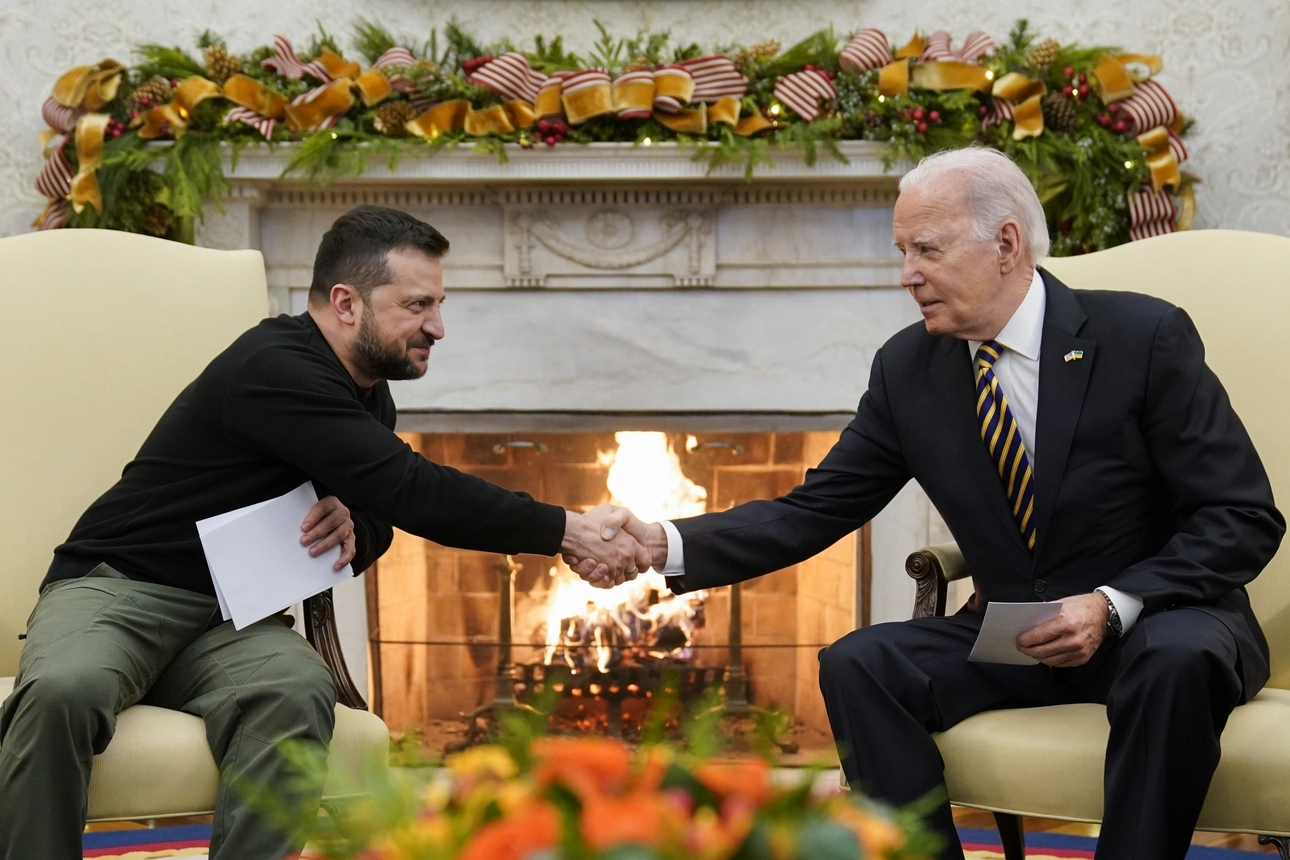 President Joe Biden has shifted from promising the U.S. would back Ukraine for “as long as it takes,” to saying the U.S. will provide support “as long as we can” and contending that Ukraine has won “an enormous victory already. | Evan Vucci/AP