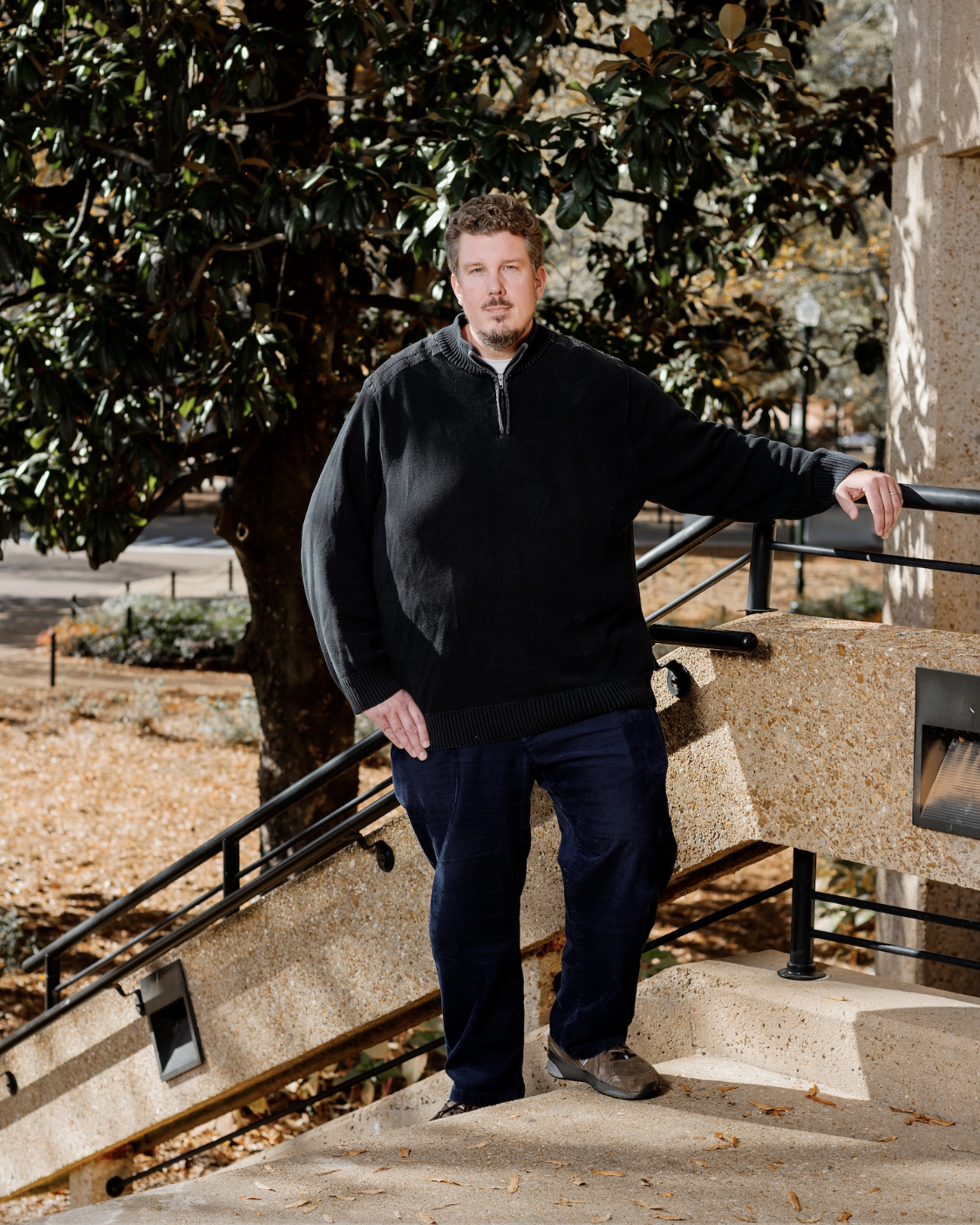 Marc Watkins, an academic innovation fellow and lecturer at the University of Mississippi, has been vigorously researching AI language models like ChatGPT to find ways for his students to use it in a productive way for learning. (Houston Cofield for The Washington Post)
