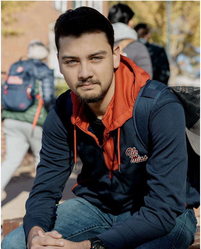 Dominic Tovar, an engineering major at the University of Mississippi. (Houston Cofield for The Washington Post)