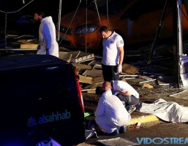 Forensic experts work outside Turkey's largest airport, Istanbul Ataturk, Turkey, following a blast, June 28, 2016.