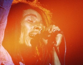 Bob Marley performing in the US in 1979