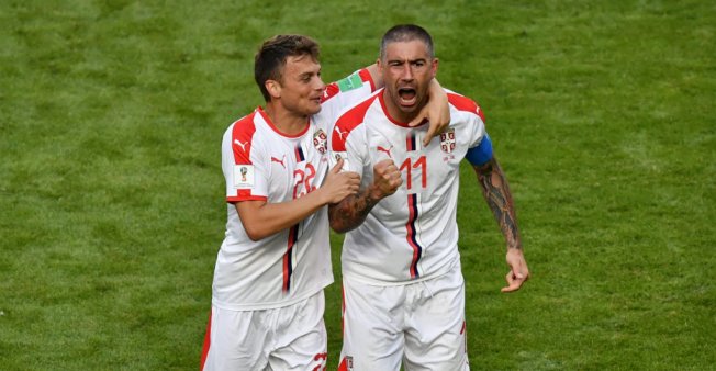 Captain Kolarov free kicks Serbia to 1-0 victory over Costa Rica