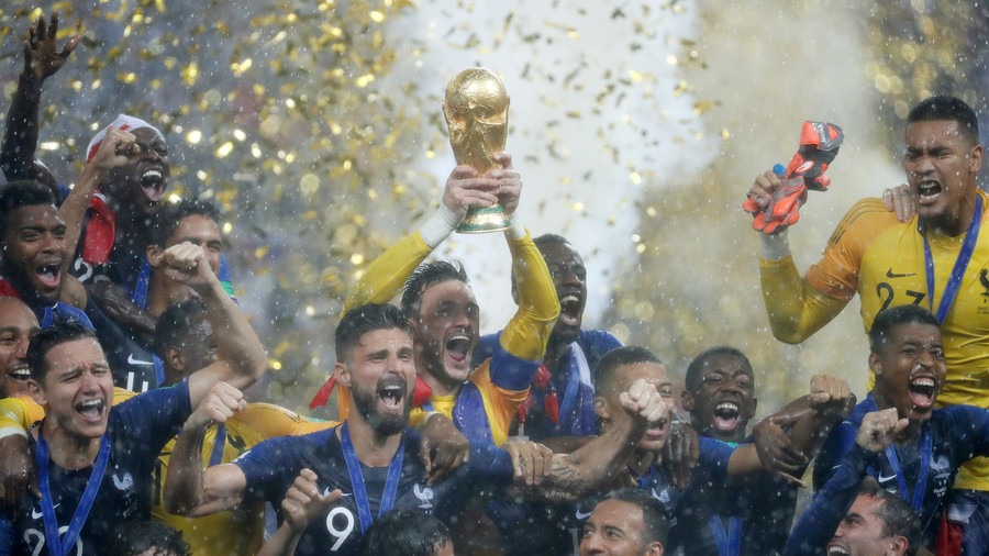 French cops deploy tear gas & water cannons to contain fan frenzy after World Cup win